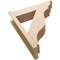 Ekena Millwork 8-in W x 30-in D x 36-in H Funston Trad Rough Cedar Woodgrain TimberThane Outlooker, Primed Tan OUTUR080X30X36FST04RCPR - alternate 6